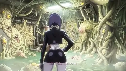 Raven Hardcore Sex Outdoors Creampied by Swamp Alien