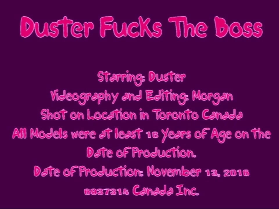 Duster fucks the boss