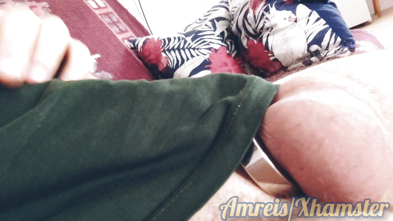 Jerking off with a heavy ball ring. Sharp, dirty, and massive orgasm.