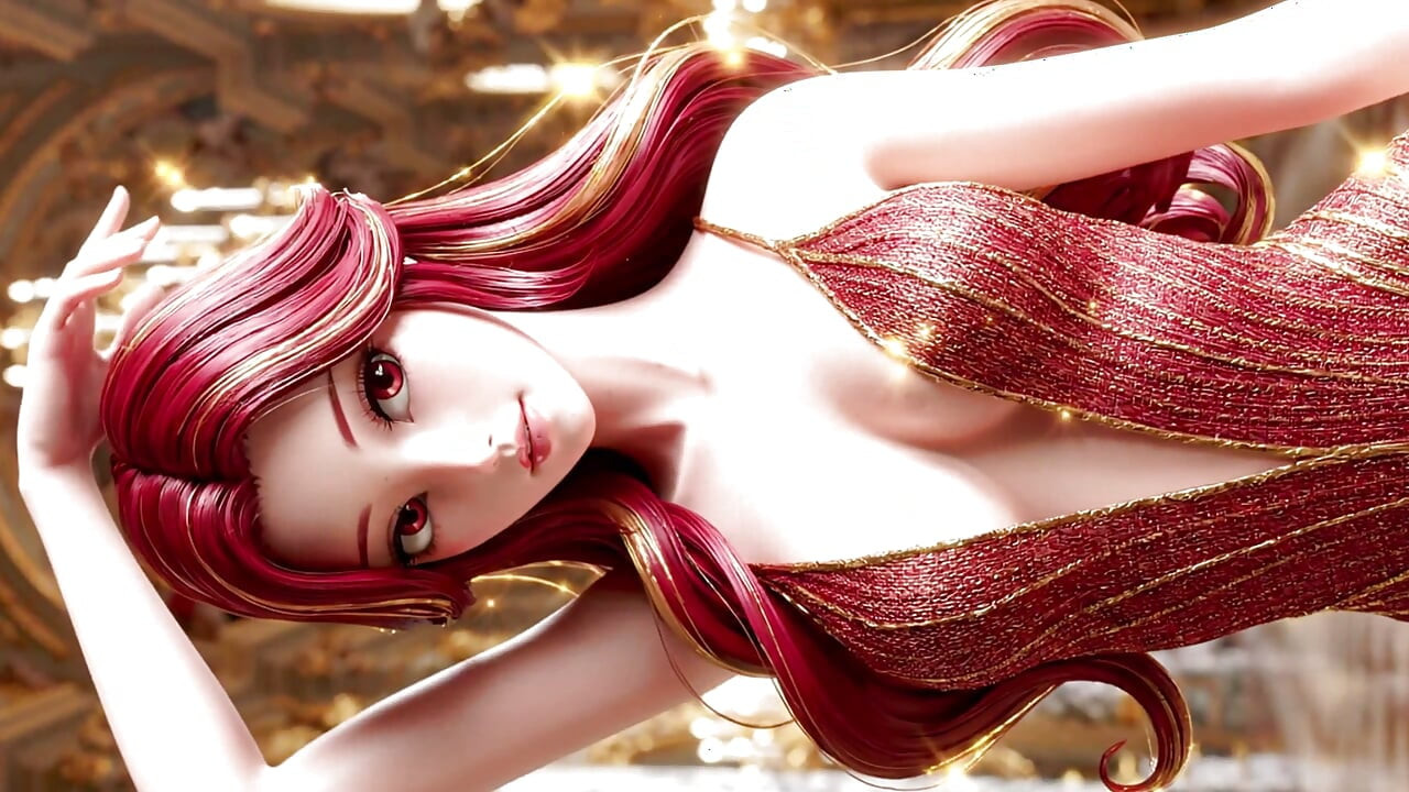 The Joy of Beautiful Girls Presenting Sheer Fashion: Radiant Jewels 3D Anime AI-Generated
