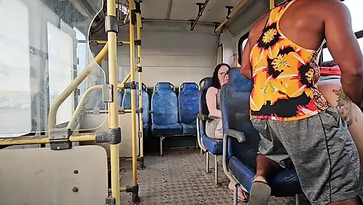 A SHAMELESS COUPLE RIDING IN PUBLIC TRANSPORT AND BACKSEAT PASSENGER FILMING EVERYTHING