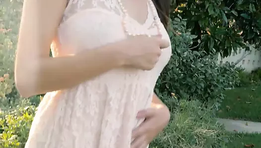 Madi Meadows Squeezes Her Nipples Hard as She Finger Bangs Her Pussy