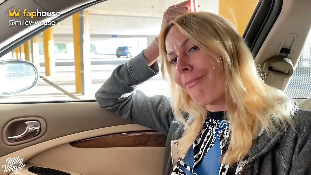 Horny Blonde MILF Slut Gets Fucked Throughout the Parking Garage