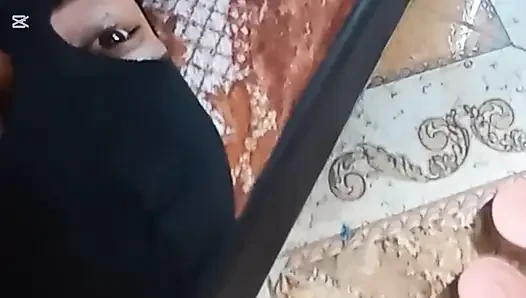masked bride drinking semen and sucking balls