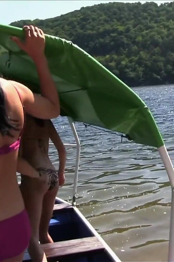 Girlfriends XXX - Group Lesbian Sex on in Public