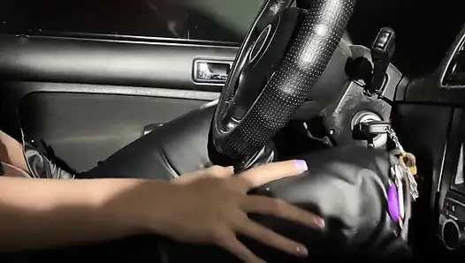 Trapped in Car Masturbation Fantasy - Leather Pants & Panic