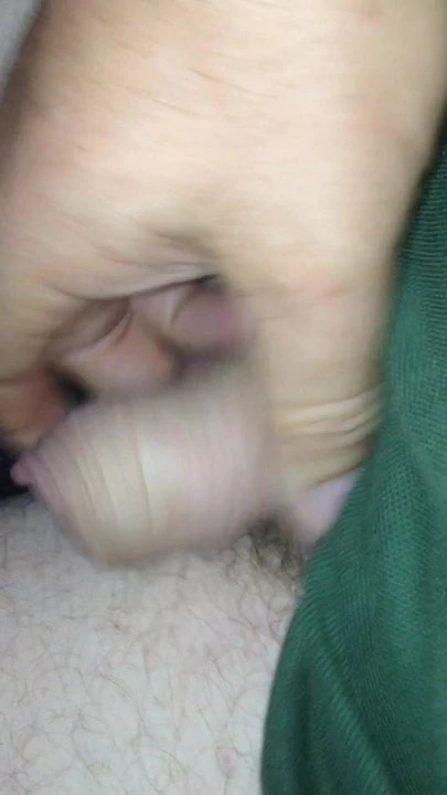 Pinky in cock urethra