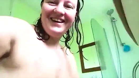 triple wet orgasm soaking wet shower masturbation and naked on the bed