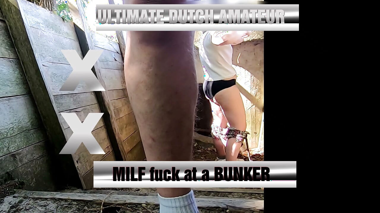 UDA MILF gets fucked hard at small old German bunker in public