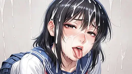 Студентку залили всем лицом