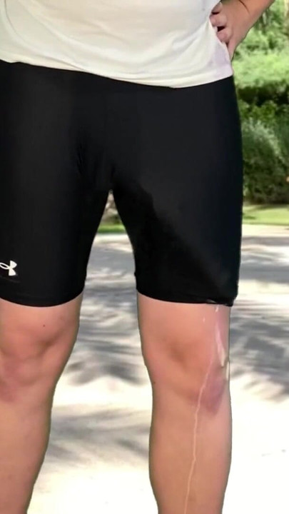 Iconic moment from "Huge cock cyclist risky cumshot in public park"
