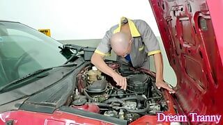Busty Tbabe Luana Alves Shakes Her Fine Ass All Over the Mechanics Cock