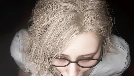 Resident Evil RE9 - Grace arbeitet über Nacht für diese promotion Schwarz Remix Color (Sound) WM von Madruga3D Animation 3D Hentai