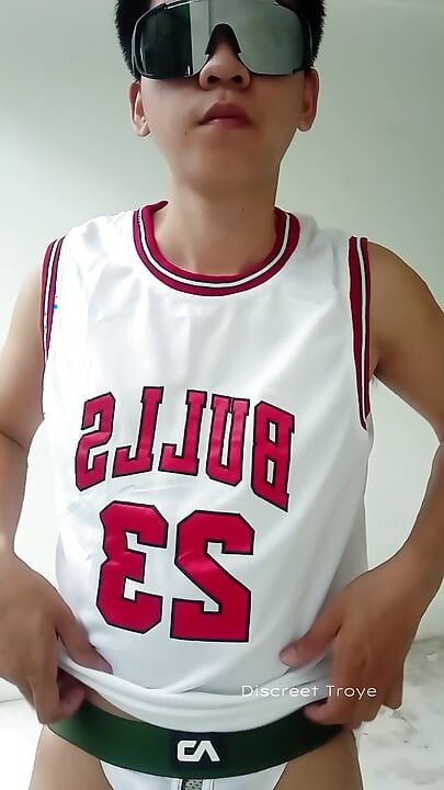 Asian Boy on his jersey - Pinoy Basketball Player
