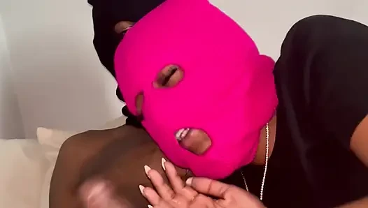Sucking on daddy’s big dick