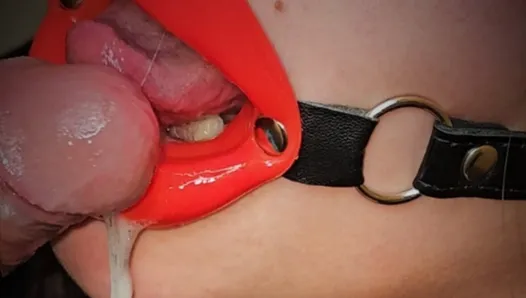 the penis pump pumped up my cock so much that it swelled and she sucked it with her big mouth