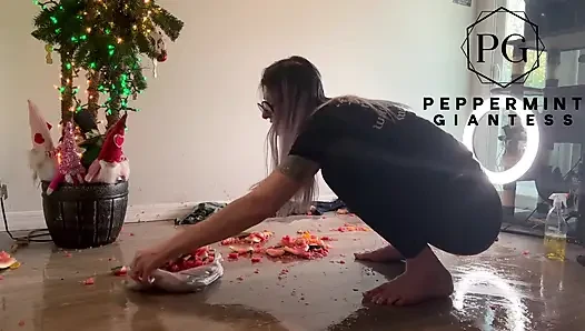 Fruit Crush Aftermath: Saftige boden-schmutz säubern