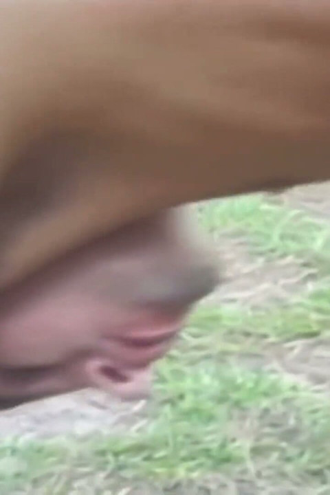 Sexy Latino transsexual fucks with her fucker outdoor
