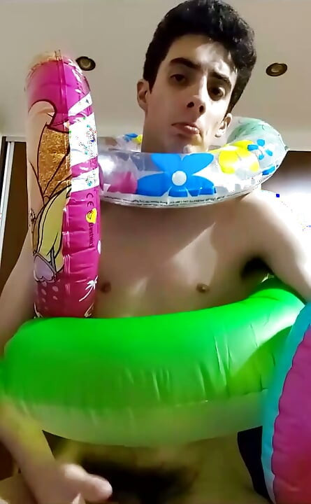 Vertical Vid - Blowing up as Much Inflatable Swimrings as I Can on Stream