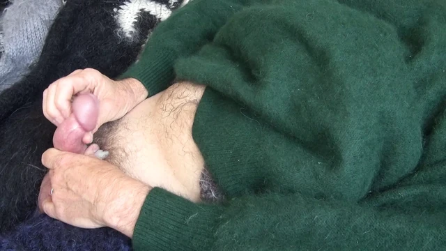Angora Sweater Fetish Masturbation With Cumshot.