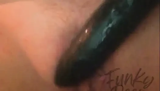 Today I jerked off to a HUGE cucumber made me SQUIRT and enjoy it so much - Funky Deep