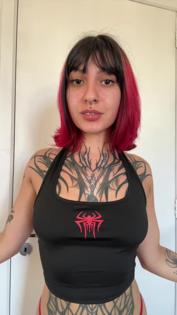 Brazilian girl with a big butt dancing funk