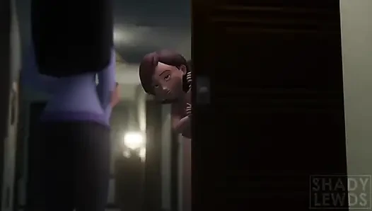 Film karakter kartun anime terlihat panas