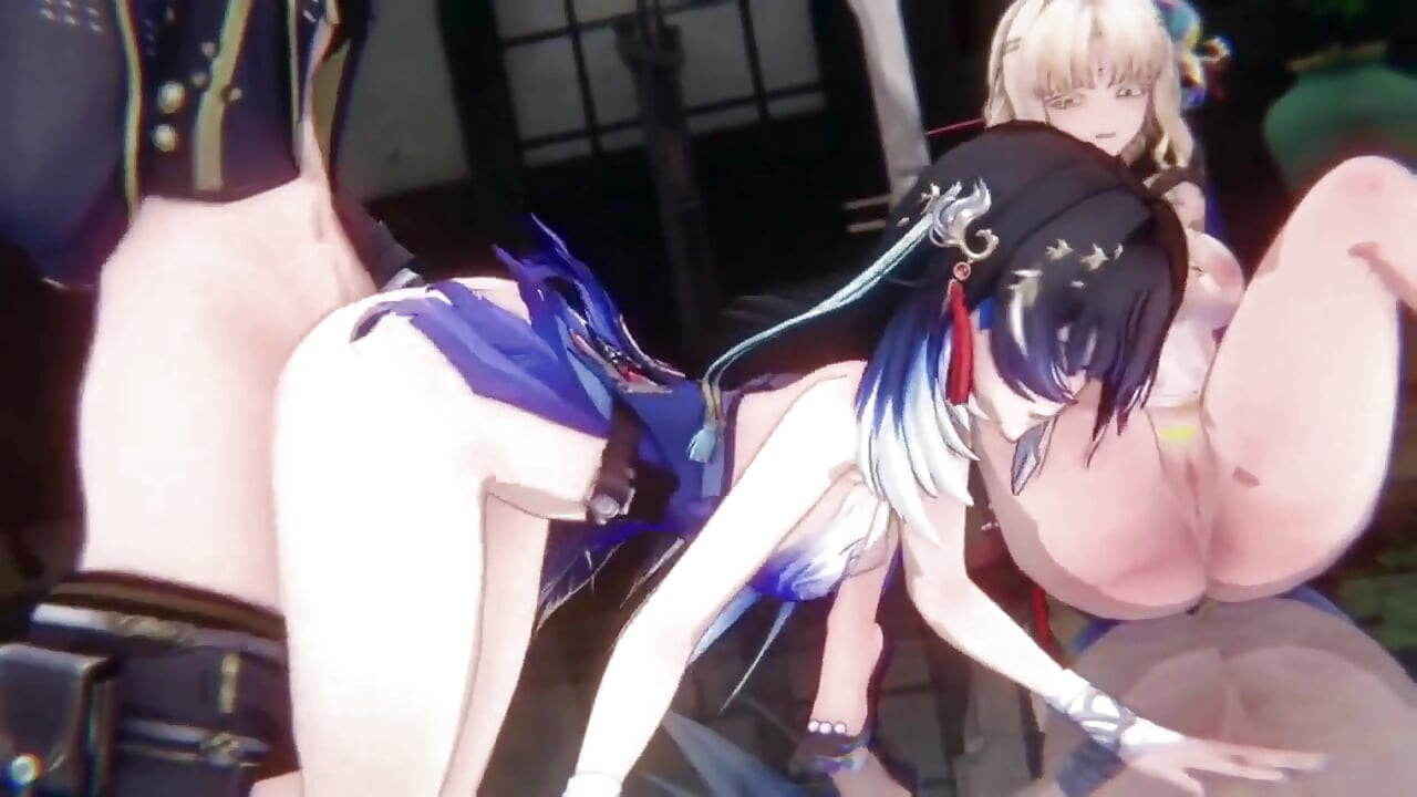 Olas ruidosas - Yangyang y Suisui se acercan con animación hentai rover 3D