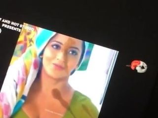 Cum tribute on Monalisa big boob bhojpuri lady