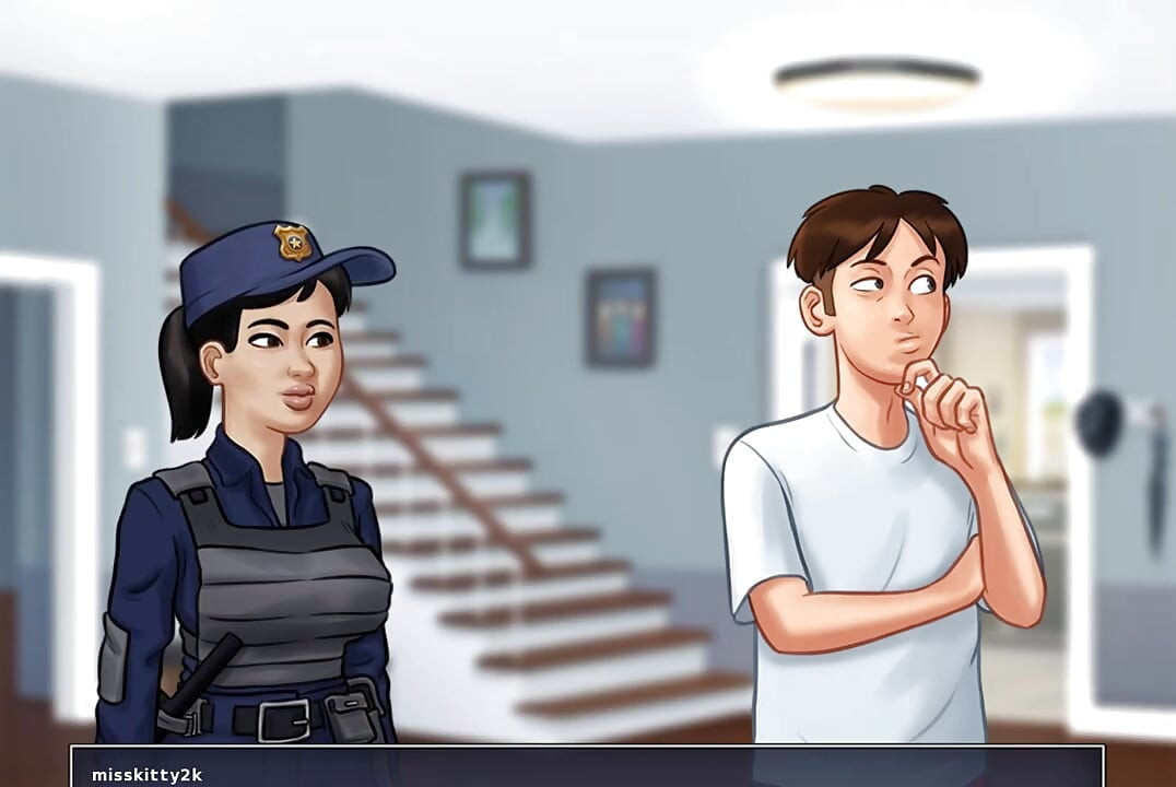 Summertime Saga Reworked - 6 Officer Has Bad News by Misskitty2k