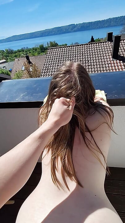 I Fuck my German Girlfriend Doggy with Cumshot and a Beautiful Sea (POV)