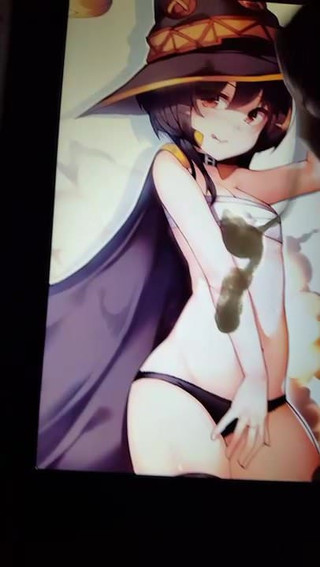 Megumin (Konosuba) cum tribute #2