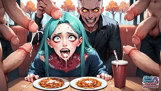 Akıllara durgunluk veren lokantada seks, sıcak kıpkırmızı, mutlak kıpkırmızı ile yüz yüze çıkıyor