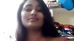 Desi Swati Naidu Strip teasing On Camera