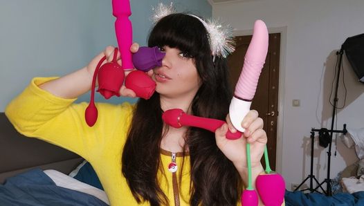 Desempacando y jugando con mis 7 nuevos juguetes sexuales de sohimi