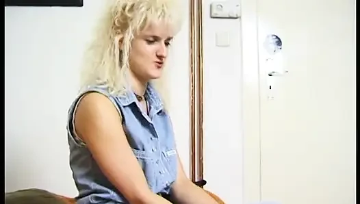 Blonde german MILF in solo act