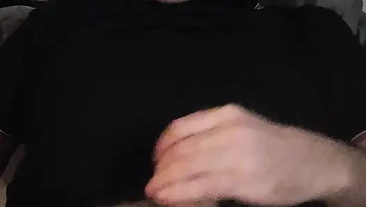 Man wank horny