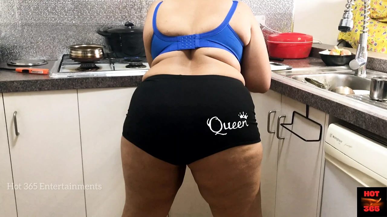 Hira - Hot Milf Sensually Cooks In the Kitchen - Amazing BOOTY and BOOBS