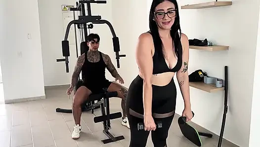 I can't resist my neighbor and invite him to my house to give him the best fuck of his life