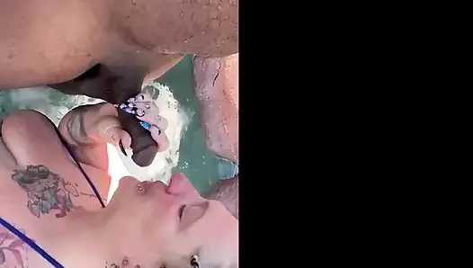 Hot Tub Dick Sucking