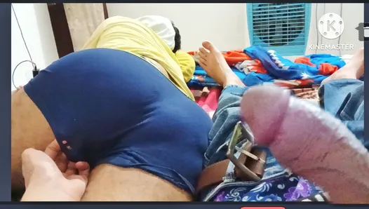 Wow first time touce My Stepbrother Big Tight Ass butt in midnight