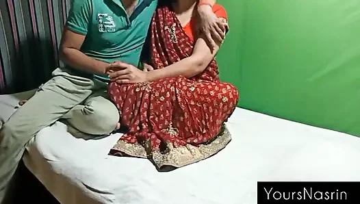 Beautiful Wife Waiting For Her Husband In Sharee.