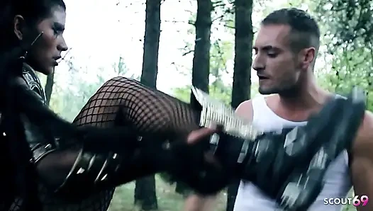 Hot Cosplay MILF Yoha Fucked Outdoors in Tight Pussy by a Big Cock