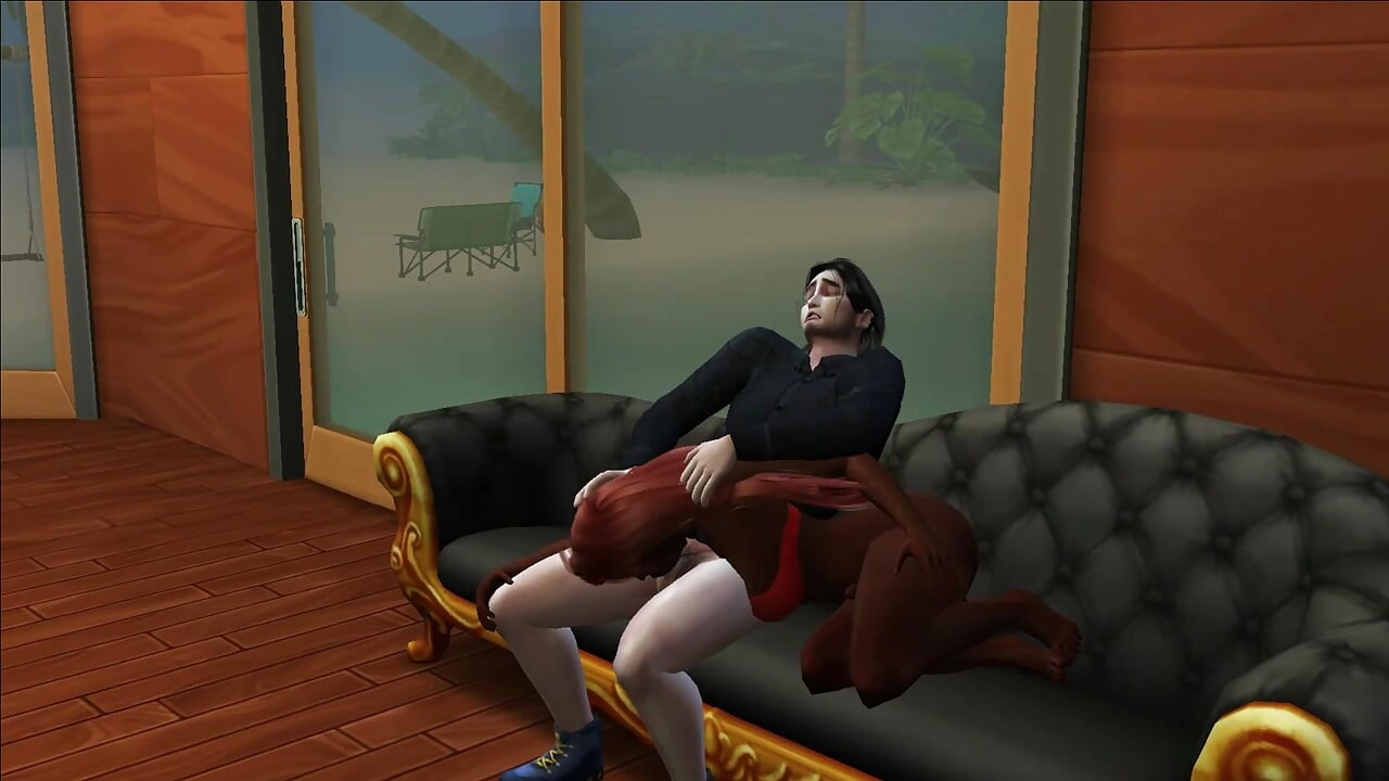 threesome brunette trans blonde girl and trans