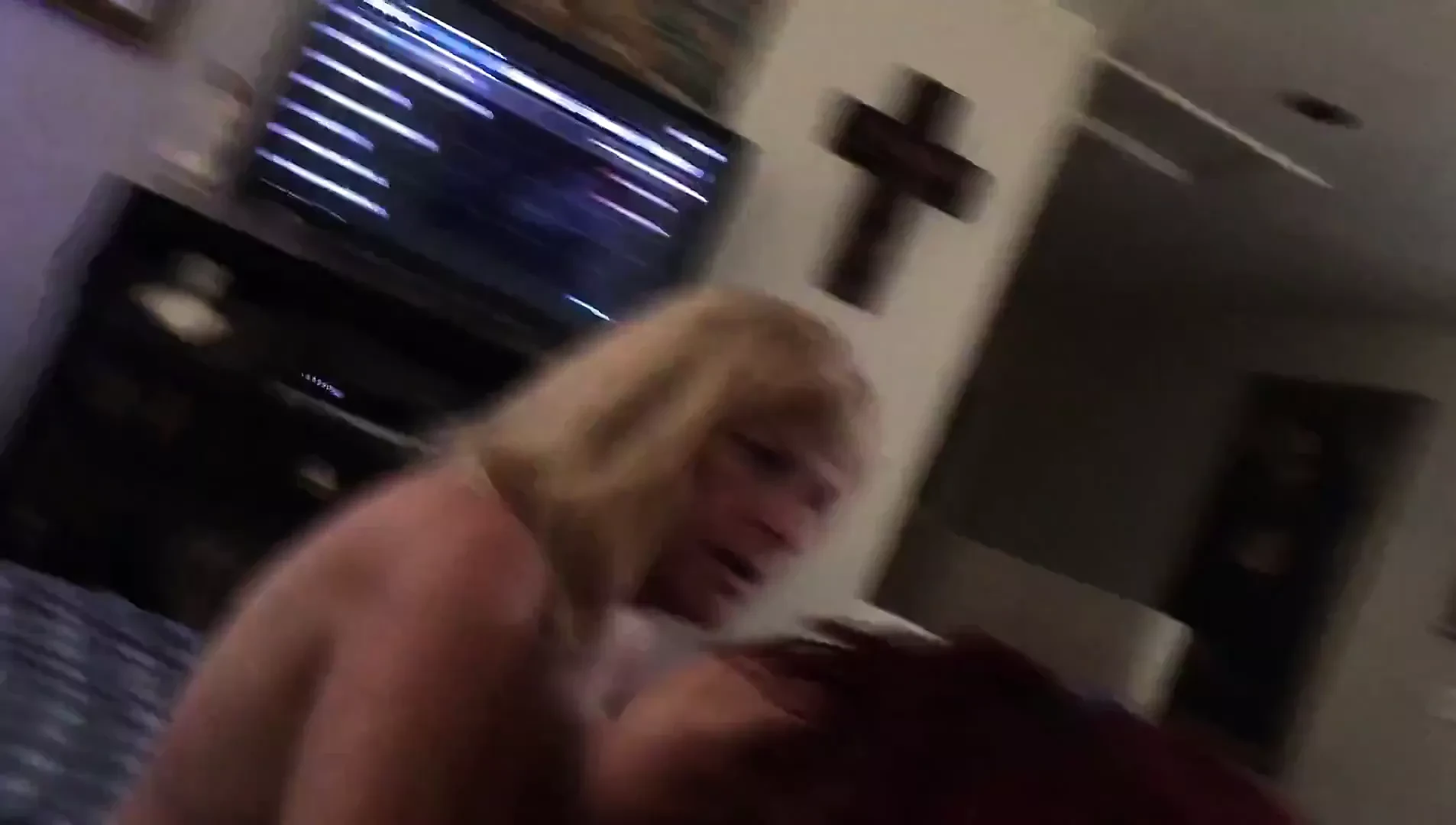A blonde & redhead give each other pointers how 2 suck cock