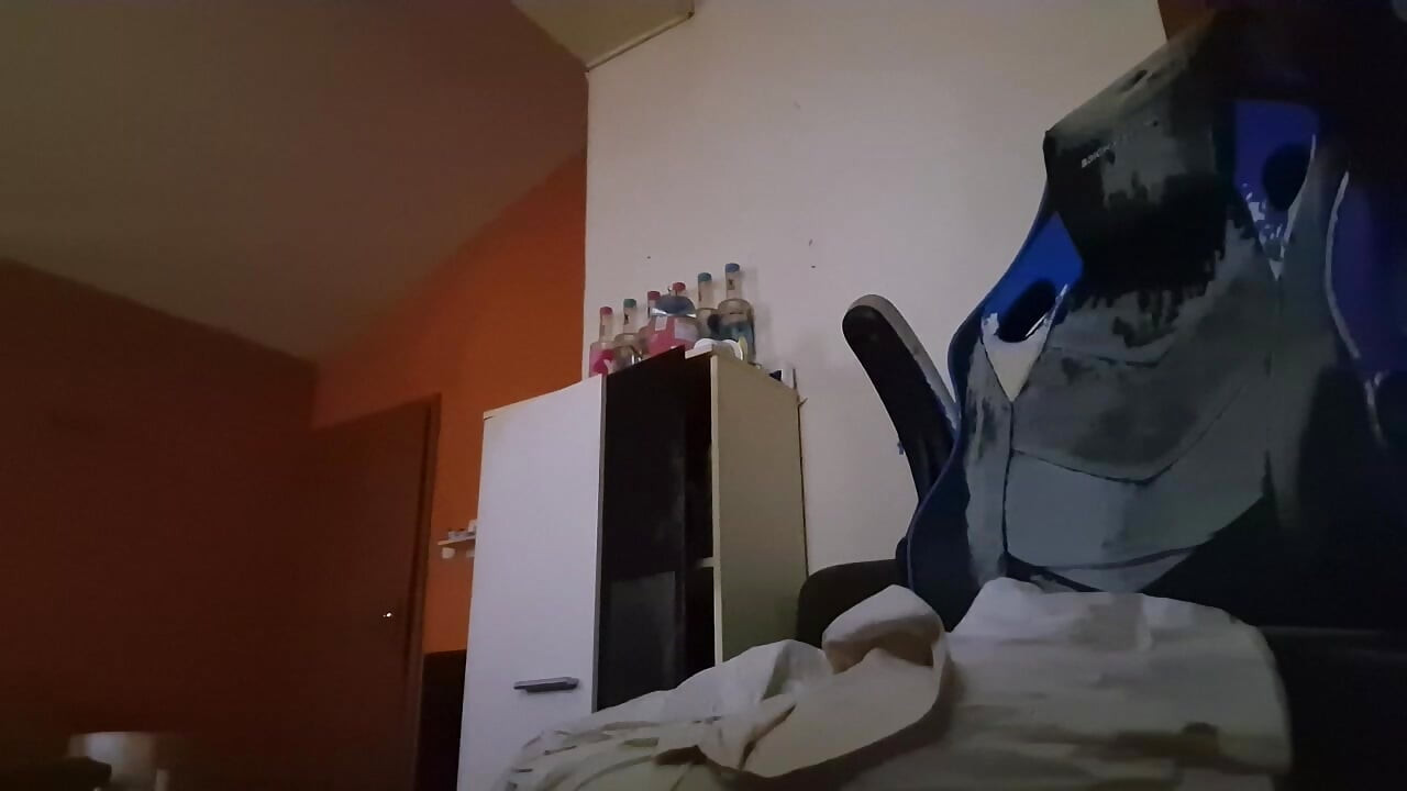 solo porn with toys and drinks