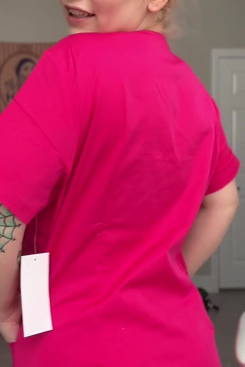 Trying on Scrubs