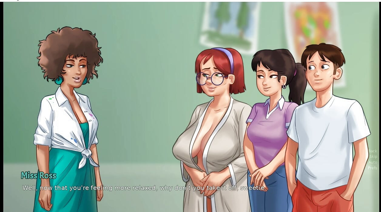 Sommarsaga - spel - rollspel - Judith poserar naken för konst