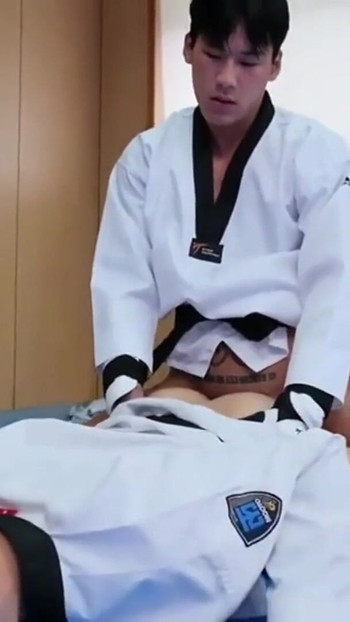 Jaw-dropping moment from "Asian Twinks Go Rough in Training Room - Loud Moans & Cumshot"