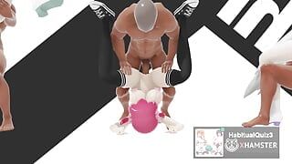 mmd r18 haku Dreifache sexy prinzessin sperma spielen sex-show 3d-hentai